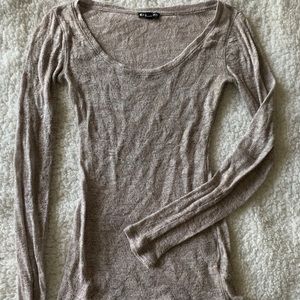 Express Long sleeve shimmer top